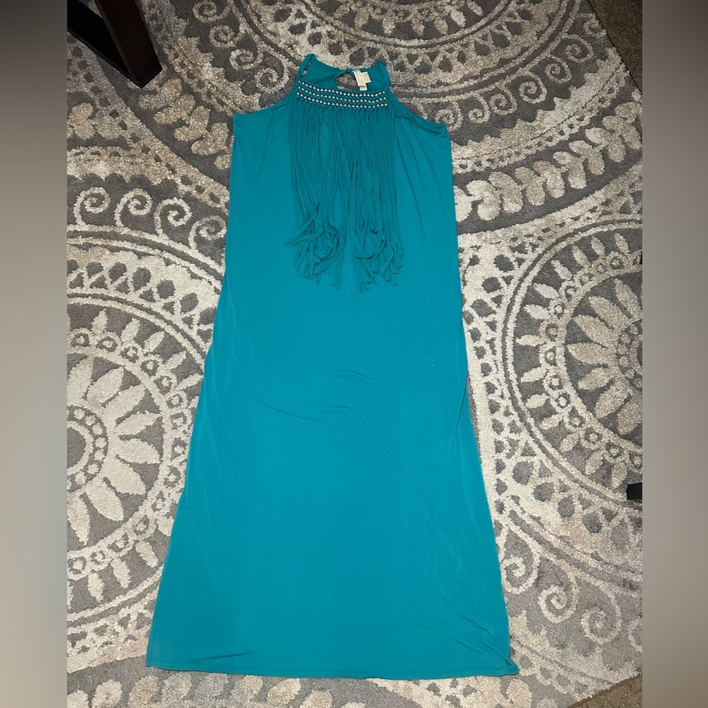 Michael Kors Womens Dress 1X Blue-green Color Used